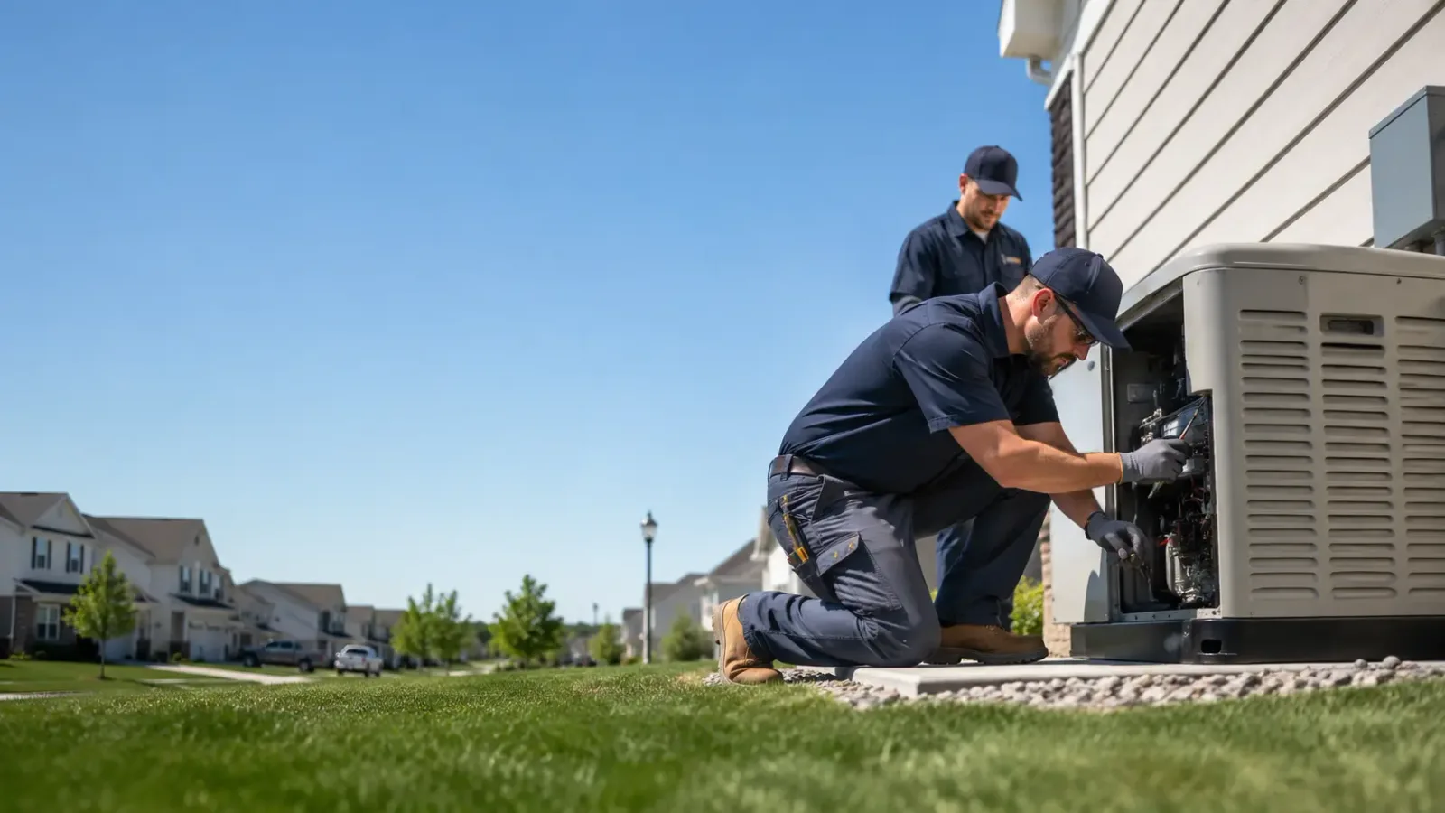 Generator Installation in Wall, TX